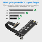 Raxmolo PCIe 3.0 X1 to M.2 NVMe 90-Degree SSD Riser Adapter