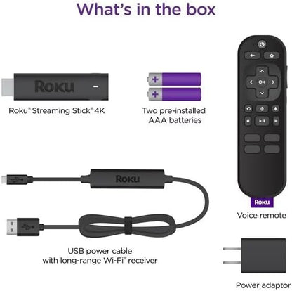 Roku Streaming Stick 4K HDR Dolby Vision Player