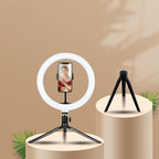 BFKRYP Circular LED Fill Light with Desktop Tripod