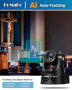 FoMaKo K630N 4K NDI PTZ Camera and Mixer Switcher Bundle