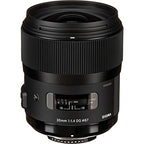 Sigma 340306 35mm f/1.4 DG HSM Art Lens Nikon Bundle
