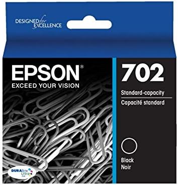 Epson T702120-S 702 Black Ink Cartridge Standard Capacity