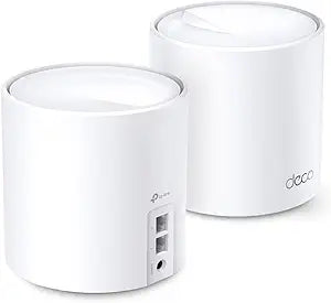 TP-Link Deco X20(2-pack): WiFi 6 Mesh System, 4000 Sq.Ft.