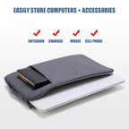 GANGANPRO Vertical 11-Inch Laptop Sleeve with Front Pocket