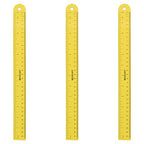 Westcott 16264 Magnetic Flexible Rulers 12 Inch 3-Pack Yellow