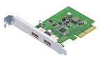 QNAP QXP-10G2U3A USB 3.2 Gen 2 Dual-Port PCIe Card