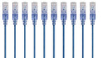 Monoprice 133236 Cat6A Ethernet SlimRun 10-Pack