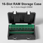 Aukuoy 16-Slot Lockable DDR RAM Storage Box