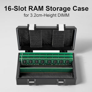 Aukuoy 16-Slot Lockable DDR RAM Storage Box