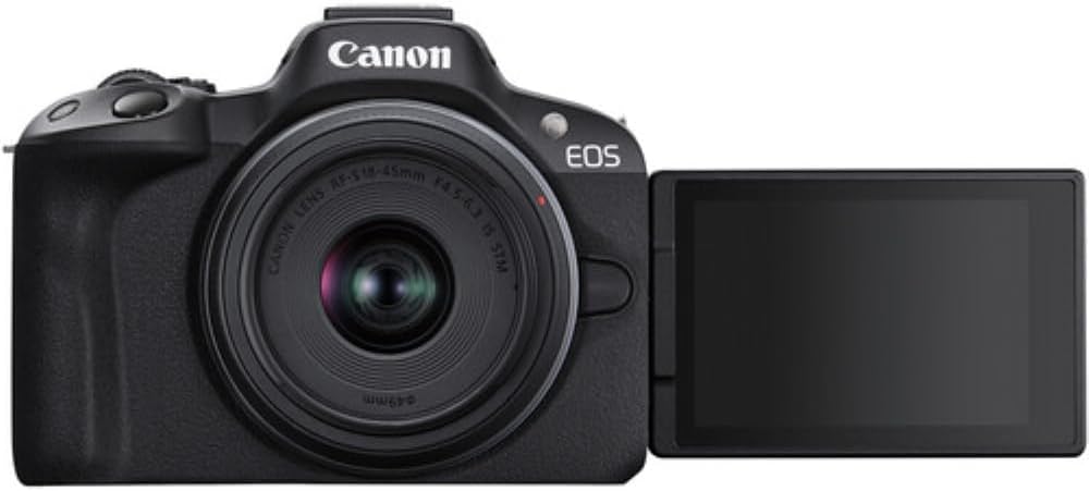 Canon R50 Mirrorless Camera RF-S18-45mm Lens Renewed