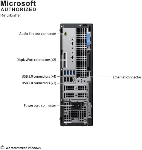 Dell OptiPlex 5070 Mini Desktop PC, Core i3, Windows 11 Pro (Renewed) — main product image