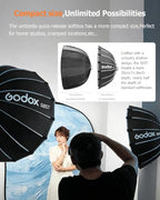 Godox S65T Quick-Release Bowens Mount Umbrella Softbox 65cm