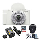 Sony ZV-1F White Vlog Camera Bundle 64GB and More