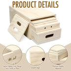 Novabright Nesting Wooden Apple Box Set for Photography