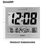 Sharp Atomic Clock Jumbo Display Indoor/Outdoor
