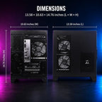 YLZKIX Ryzen 5 5600 Gaming Desktop with Radeon RX 5700 XT