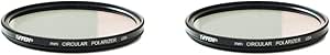 Tiffen 58CP 58MM & 49CP 49mm Circular Polarizer Filter Kit