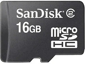 SanDisk Micro SDHC 16GB Memory Card — main product image