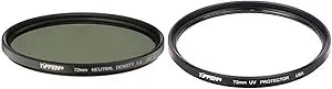 Tiffen 72mm Neutral Density & UV Protection Filter Kit