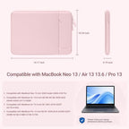 MOSISO 13-inch MacBook Sleeve with Detachable Accessory Pouch