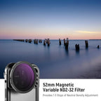 Neewer 10102997 52mm Magnetic Variable ND2-32 Phone Filter