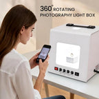 Generic 360° Rotating Electric Photo Studio Light Box for Product Shots