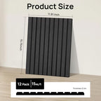 AllDecoo Wood Grain Self-Adhesive Acoustic Panels 12-Pack