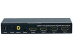 Monoprice 105557 Blackbird 4x1 HDMI Switch - Audio Extractor