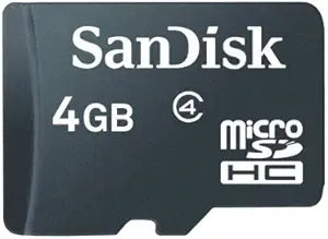 SanDisk COMINU038278 4GB MicroSDHC Flash Memory Card — main product image