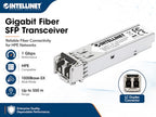 Intellinet 1000Base-SX SFP Multimode Fiber Transceiver, 2-Pack