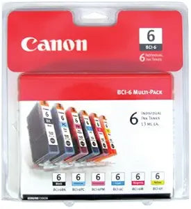 Canon 4705A018 BCI-6 6-Color Ink Multi Pack