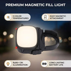 LICAEVEY Magnetic Mini Fill Light for Cameras and Gimbals