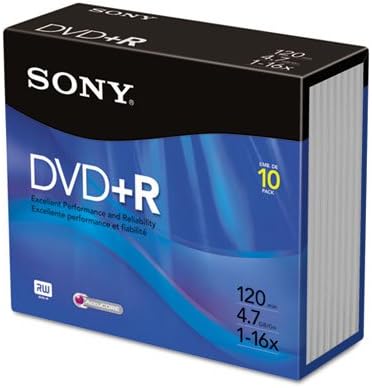 Sony 10DPR47R4 DVD+R Discs 120 min Recordable Media
