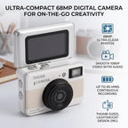 UPALDHOU Mini CCD Pocket Digital Camera with 1080P Video