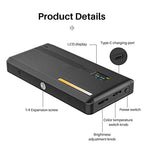 QWERAXZG RGB Full-Color Magnetic Mini LED Video Light