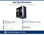 ROKC CyberPowerPC Gamer Master Ryzen 5 Gaming Desktop