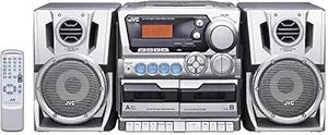 JVC PC-XC290 Portable AM/FM/CD/Dual Cassette Boombox — main product image