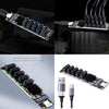 Kfwfuaee USB-A and Type-C to 5-Port SATA 3.0 Adapter Card