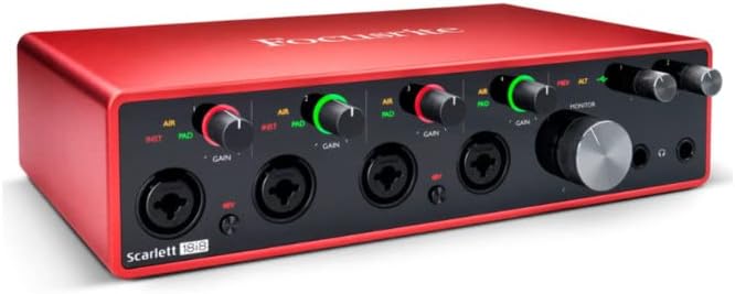 Focusrite Scarlett 18i8 3rd Gen USB Audio Interface Bundle