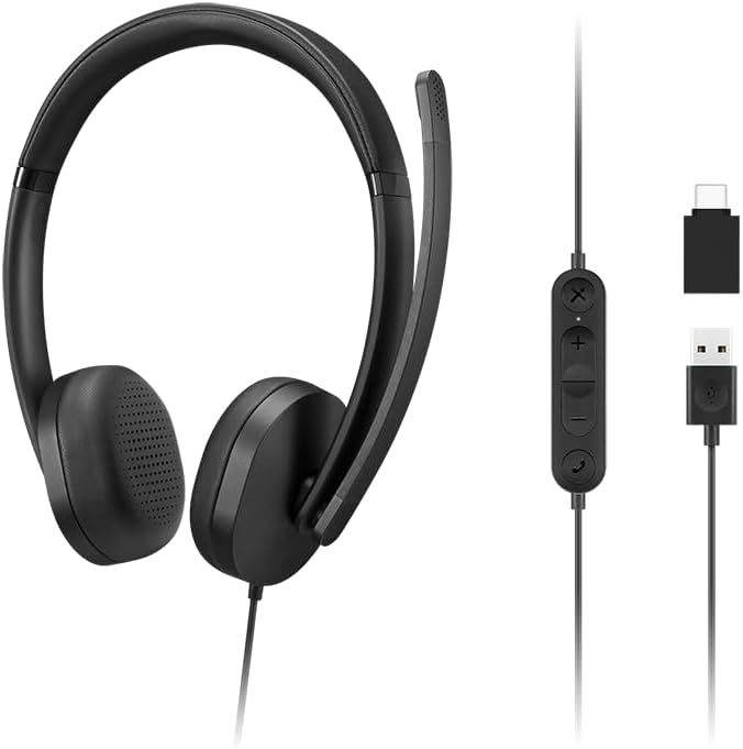 Lenovo GXD1R27243 USB-C Wired Headset Noise-Canceling Mic — main product image