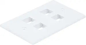 Monoprice 106731 4-Port Keystone Wall Plate