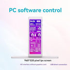 Raxmolo 4.58-Inch IPS USB Secondary Monitor for System Monitoring