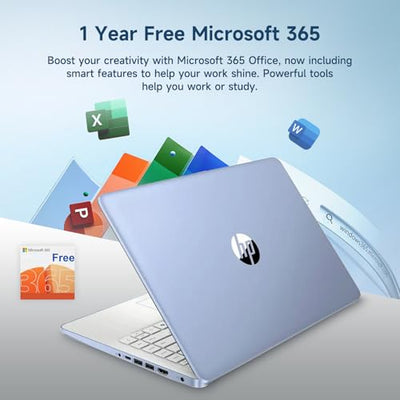 HP 14 Intel N150 Everyday Laptop with Office 365