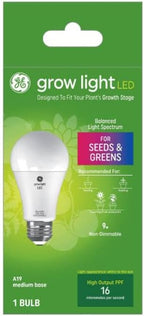 GE 93129754 1.9W LED Grow Light Bulb A19