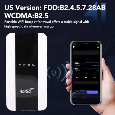 Glveaoui Portable LTE Mobile Hotspot and Travel WiFi Router