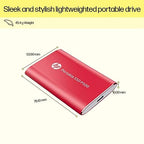 HP Portable P500 500GB External SSD Red