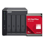 QNAP TR-004-44W-US 4-Bay DAS 12TB WD Red Plus HDD Bundle