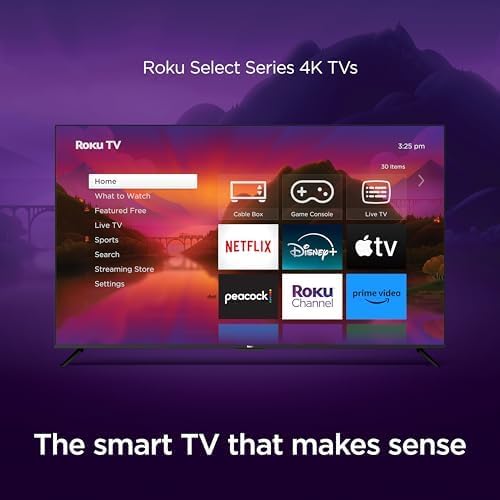 Roku 50R4A5R Smart TV: 50-Inch 4K HDR RokuTV Select Series