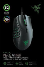 Razer Naga Classic Edition Renewed Wired MMO Gaming Mouse