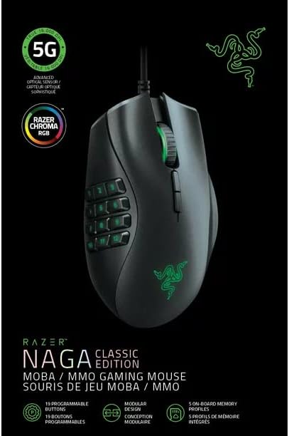Razer RZ01-02410200-R3U1 Naga Classic MMO Gaming Mouse